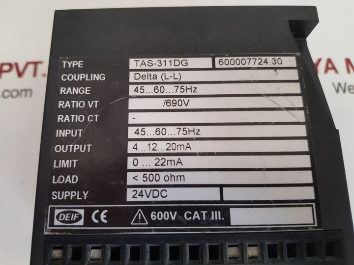 Deif Tas-311Dg Control Panel Signal Transmitter 45...60...75hz
