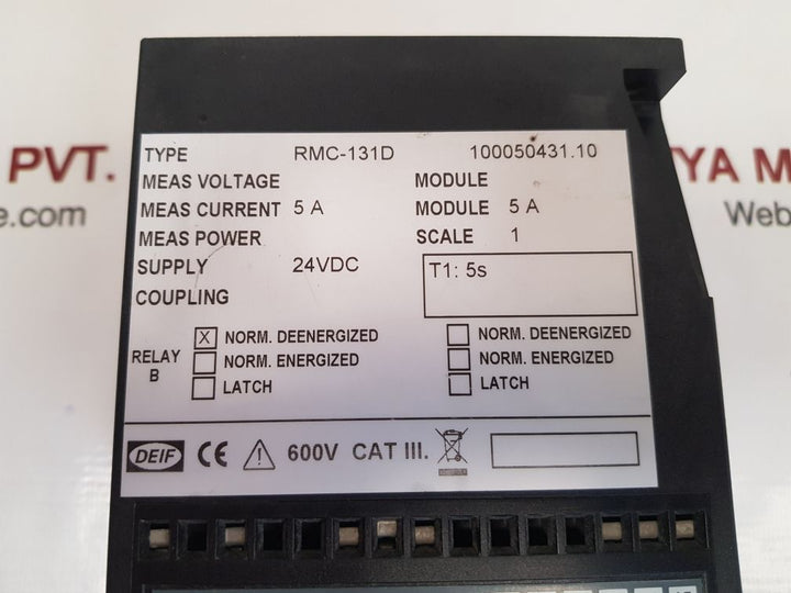 Deif rmc-131d/2 differential current relay 100050431.10