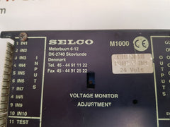 Selco m1000 alarm annunciator unit m1000-24-10b