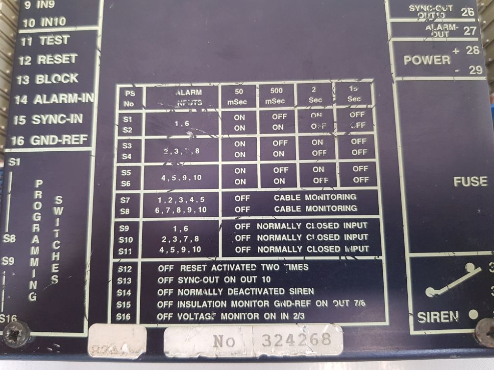 Selco m1000 alarm annunciator unit m1000-24-10b