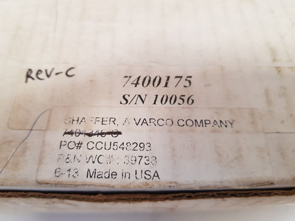 Shaffer 7400175 Rev C Solenoid Valve 060874-034