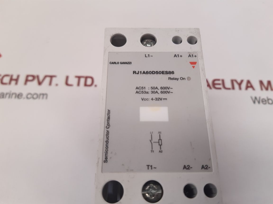 Carlo Gavazzi Rj1A60D50Es86 Semiconductor Contactor