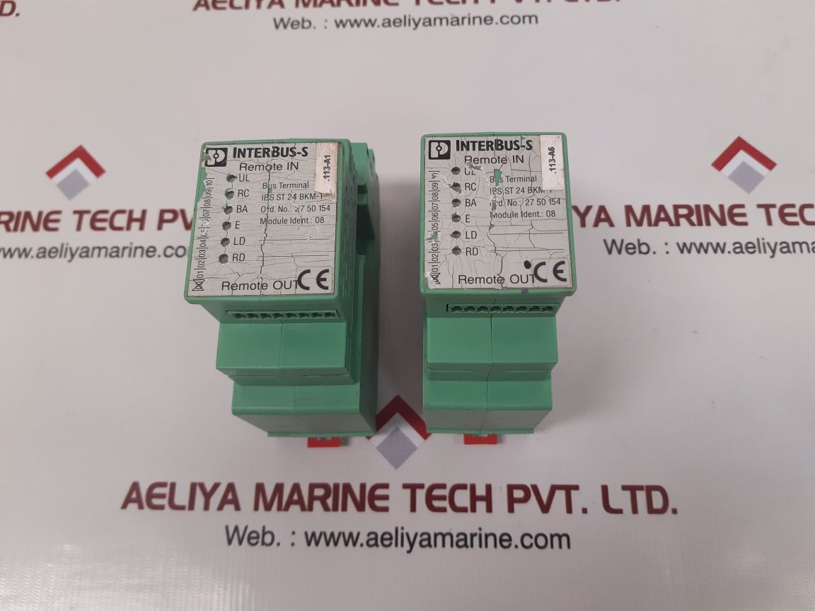 Phoenix contact ibs st 24 bkm-t interbus-s terminal module 27 50 154