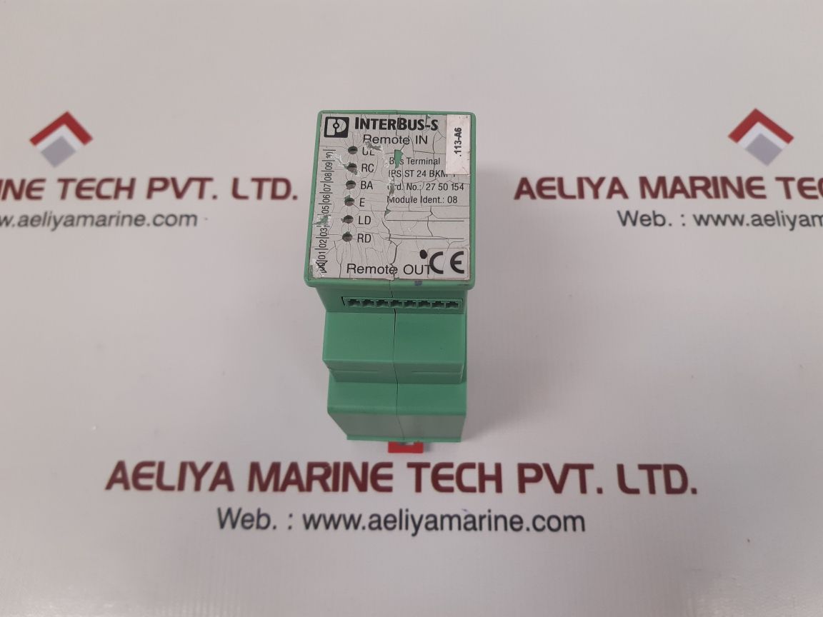 Phoenix contact ibs st 24 bkm-t interbus-s terminal module 27 50 154