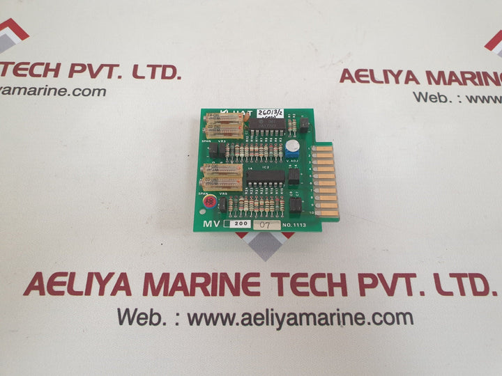 Uzushio Uat Mv 200 Pcb Card
