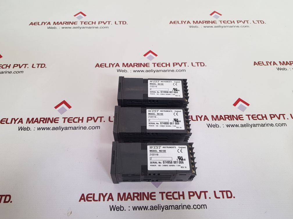 West N6100 Digital Temperature Controller Rev.1A 100-240Vac 7.5Va