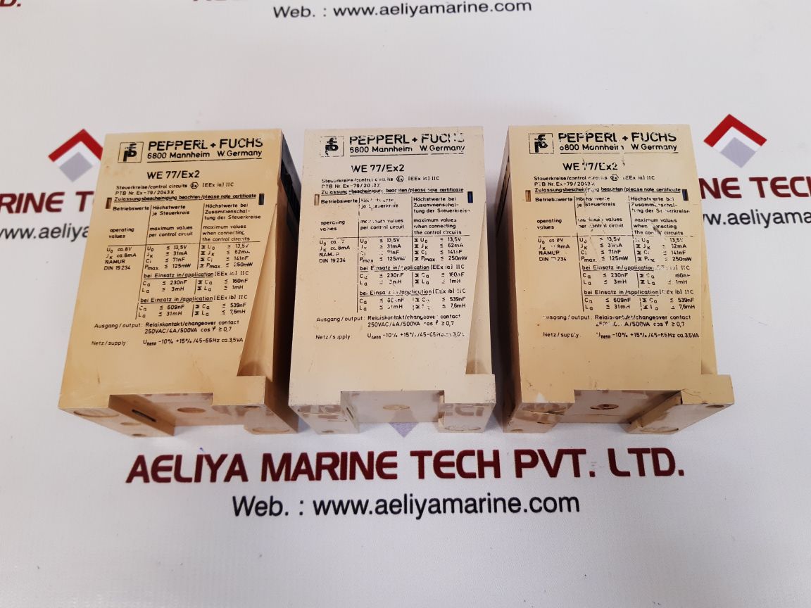 Pepperl+Fuchs We77/Ex2 Isolator Switch Amplifier Din 19234 250Vac