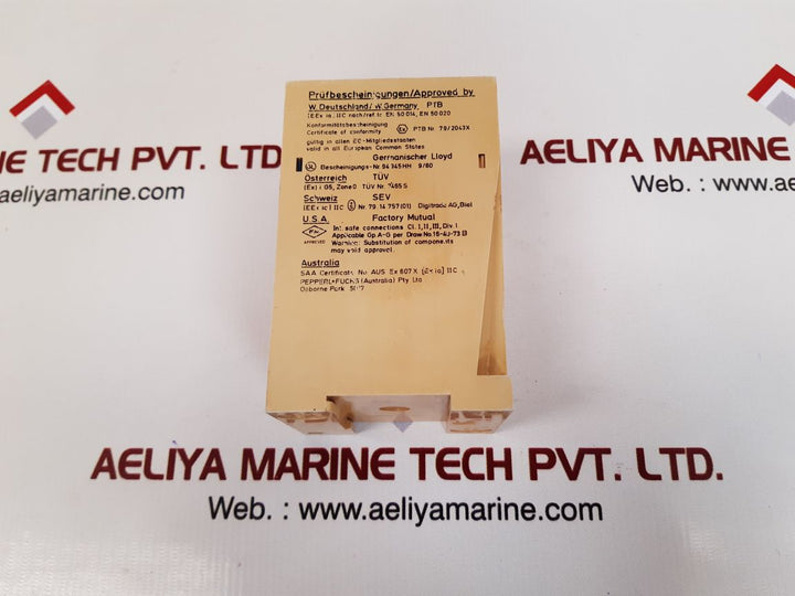 Pepperl+Fuchs We77/Ex2 Isolator Switch Amplifier Din 19234 250Vac