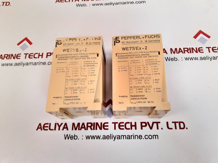 Pepperl+Fuchs We77/Ex-2 Isolator Amplifier Switch Ex-79/2043X