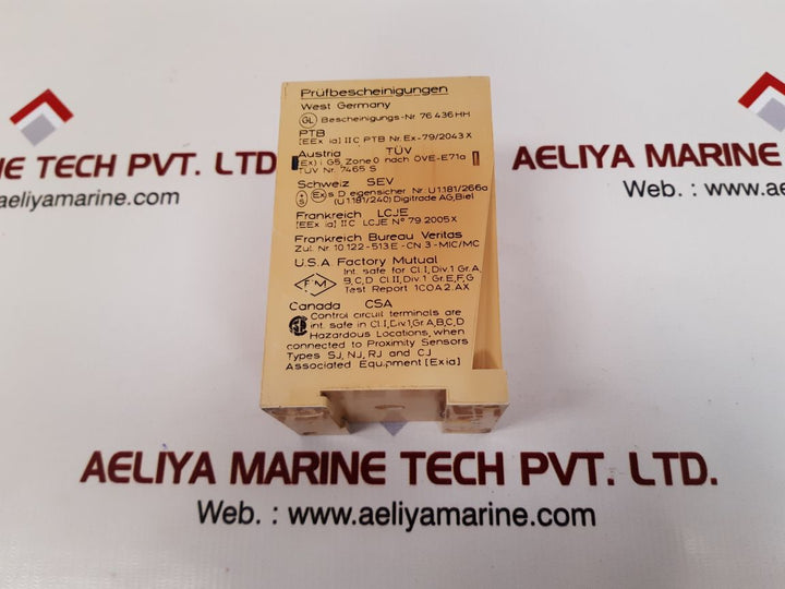 Pepperl+Fuchs We77/Ex-2 Isolator Amplifier Switch Ex-79/2043X