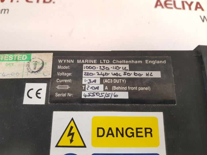 Wynn Marine 1000-230-110-ic Series 1000 Wiper Control Unit 220-240V Ac 50-60 Hz