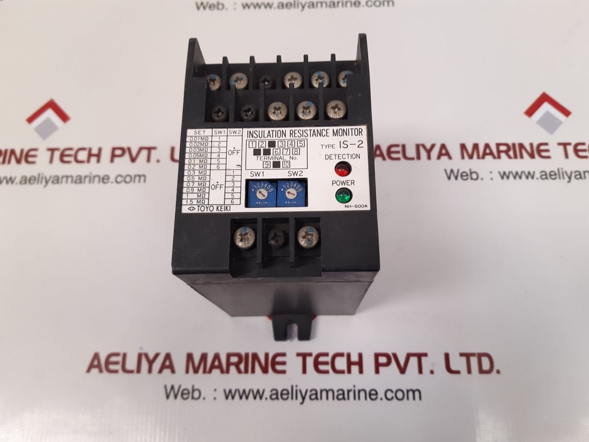 Toyo Keiki Is-2 Insulation Resistance Monitor Ac 100~115V