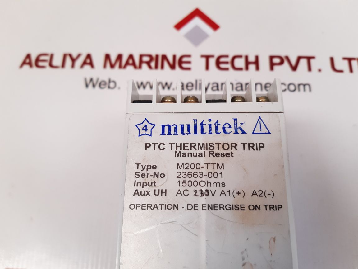 Multitek M200-ttm Ptc Thermistor Trip Relay