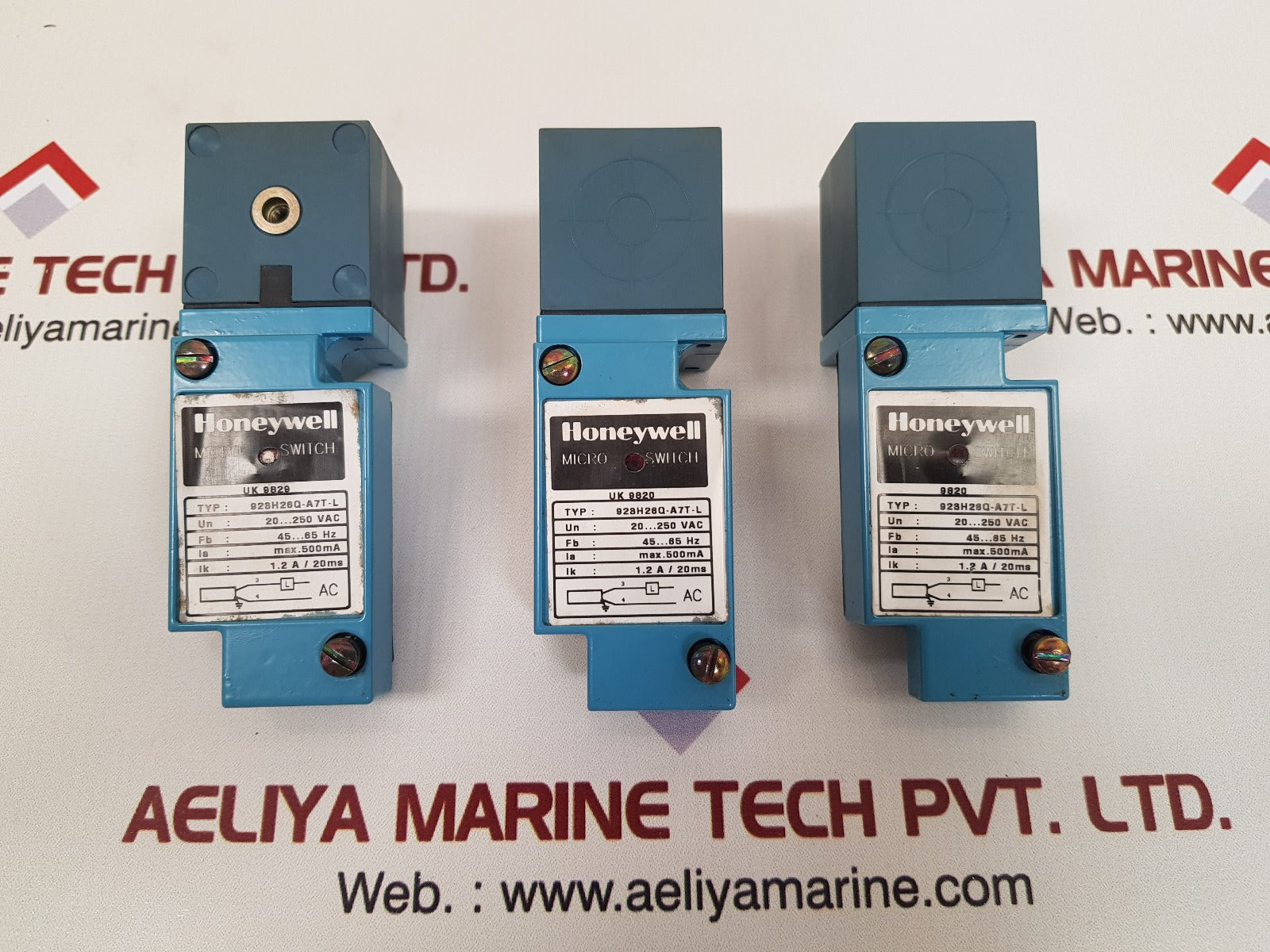 Honeywell 928H26Q-A7T-L Micro Switch 20-250VAC 45-65Hz