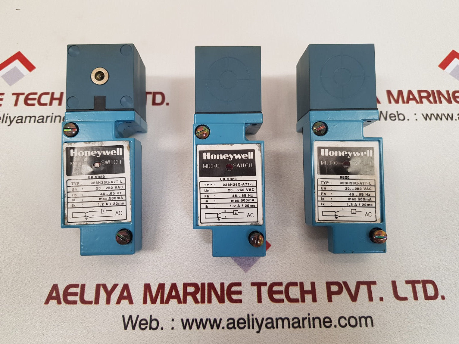 Honeywell 928H26Q-A7T-L Micro Switch 20-250VAC 45-65Hz