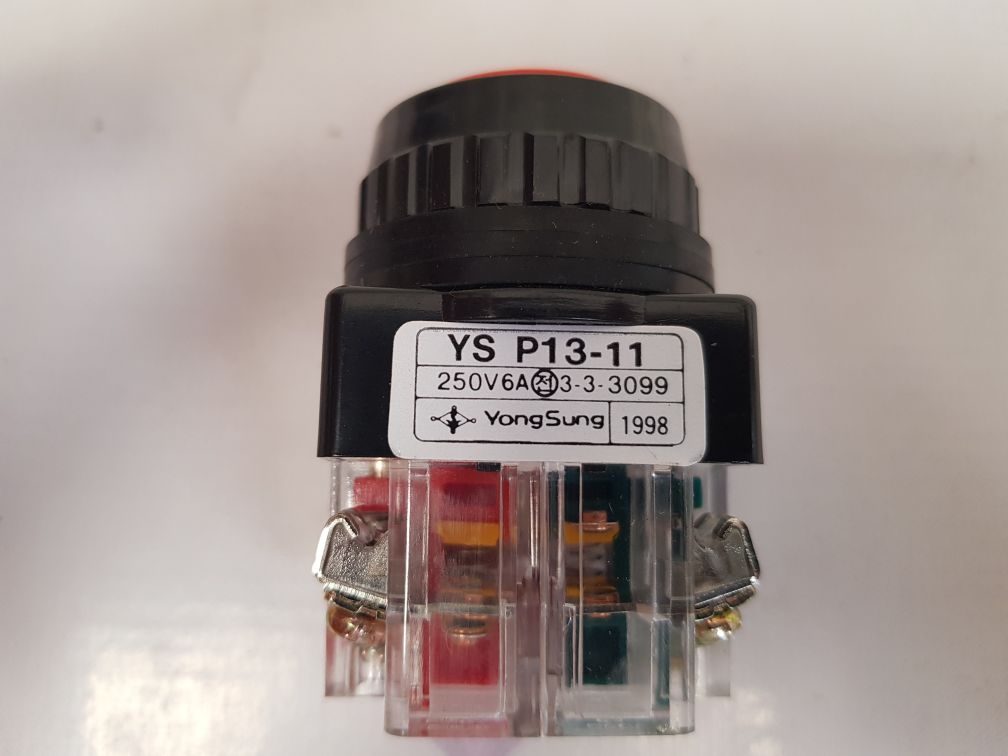 Yongsung Ys P13-11 Push Button Switch Ac 250V 6A Ysp13-11Ry