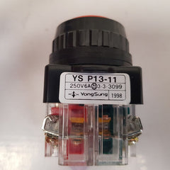 Yongsung Ys P13-11 Push Button Switch Ac 250V 6A Ysp13-11Ry