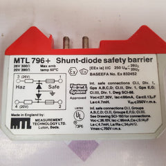 Measurement Technology Mtl 796+ Shunt-diode Safety Barrier