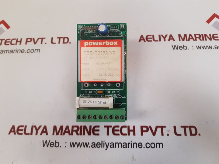 Powerbox pbd-c219a/vx power supply m00006-02