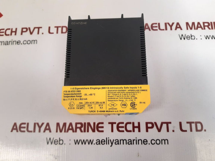 Turck mk13-22ex0-r/24vdc isolating switching amplifier