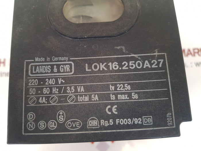 Landis & Gyr Control Box For Oil Burner Boiler Program Lok16.250A27 Controller