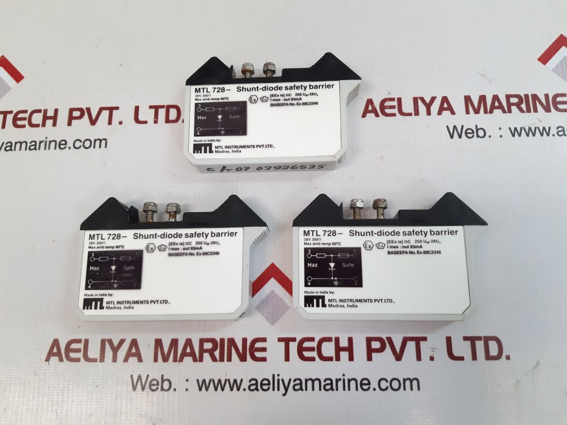 MTL 728- Shunt-Diode Safety Barrier 28V 93mA EX 89C2346 (3-20pcs)