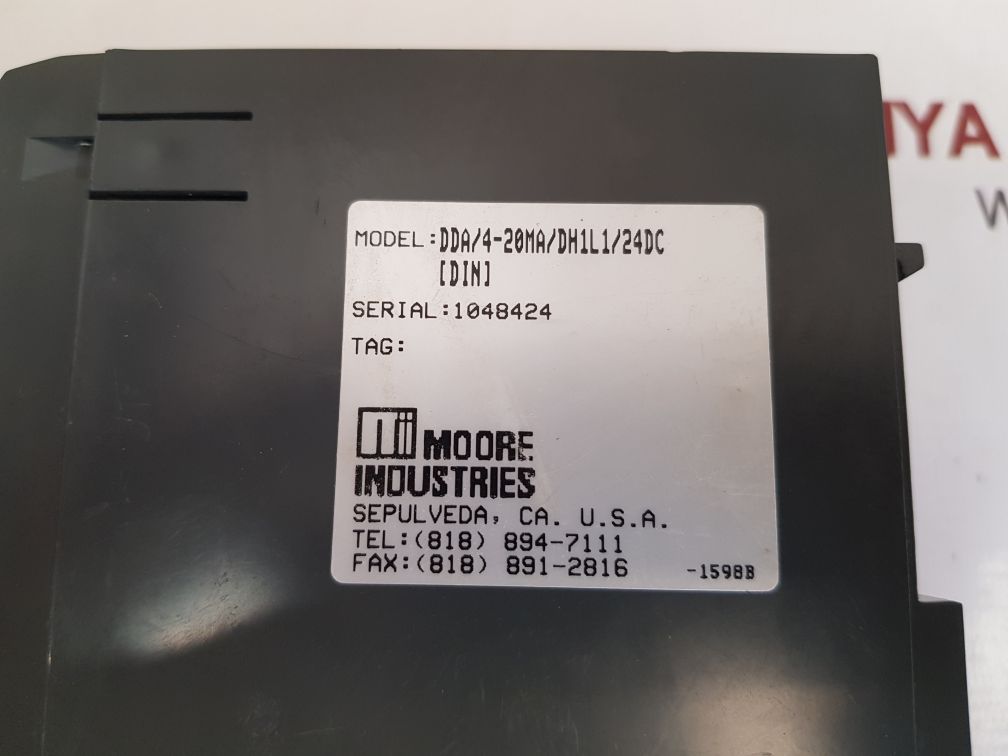 Moore Dda/4-20Ma/Dh1L1/24Dc [Din] Current Alarm Module