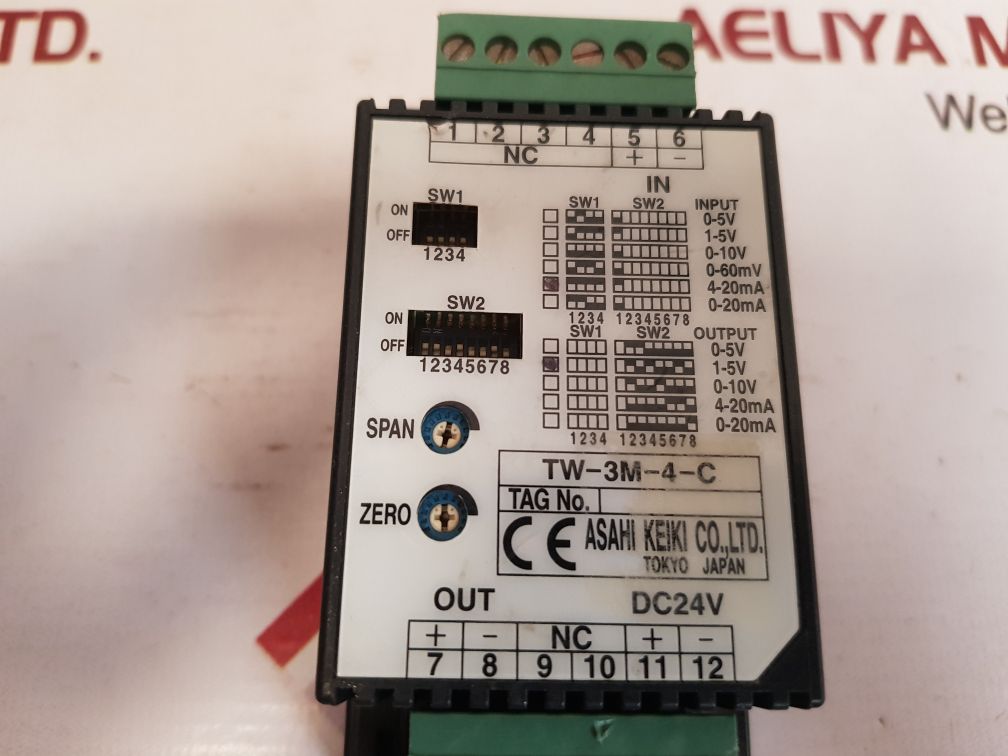 Asahi Keiki Tw-3M-4-c Programmable Transmitter