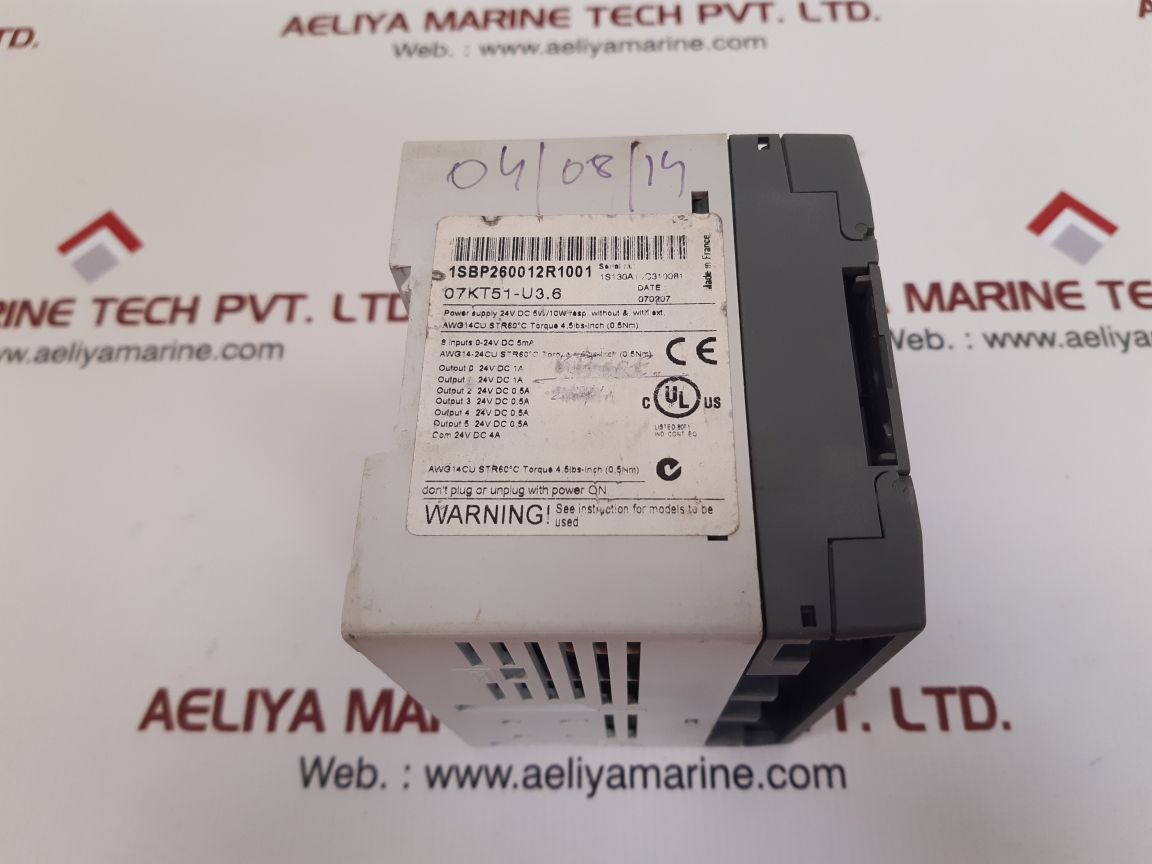 Abb 07Kt51-u3.6 Advant Controller 31 Basic Unit 1Sbp260012R1001