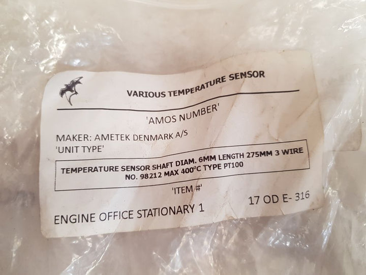 Ametek Pt100 Temperature Sensor Shaft