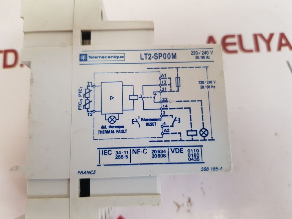Telemecanique Lt2-sp00M Thermal Trip Relay 220/240V 50/60Hz