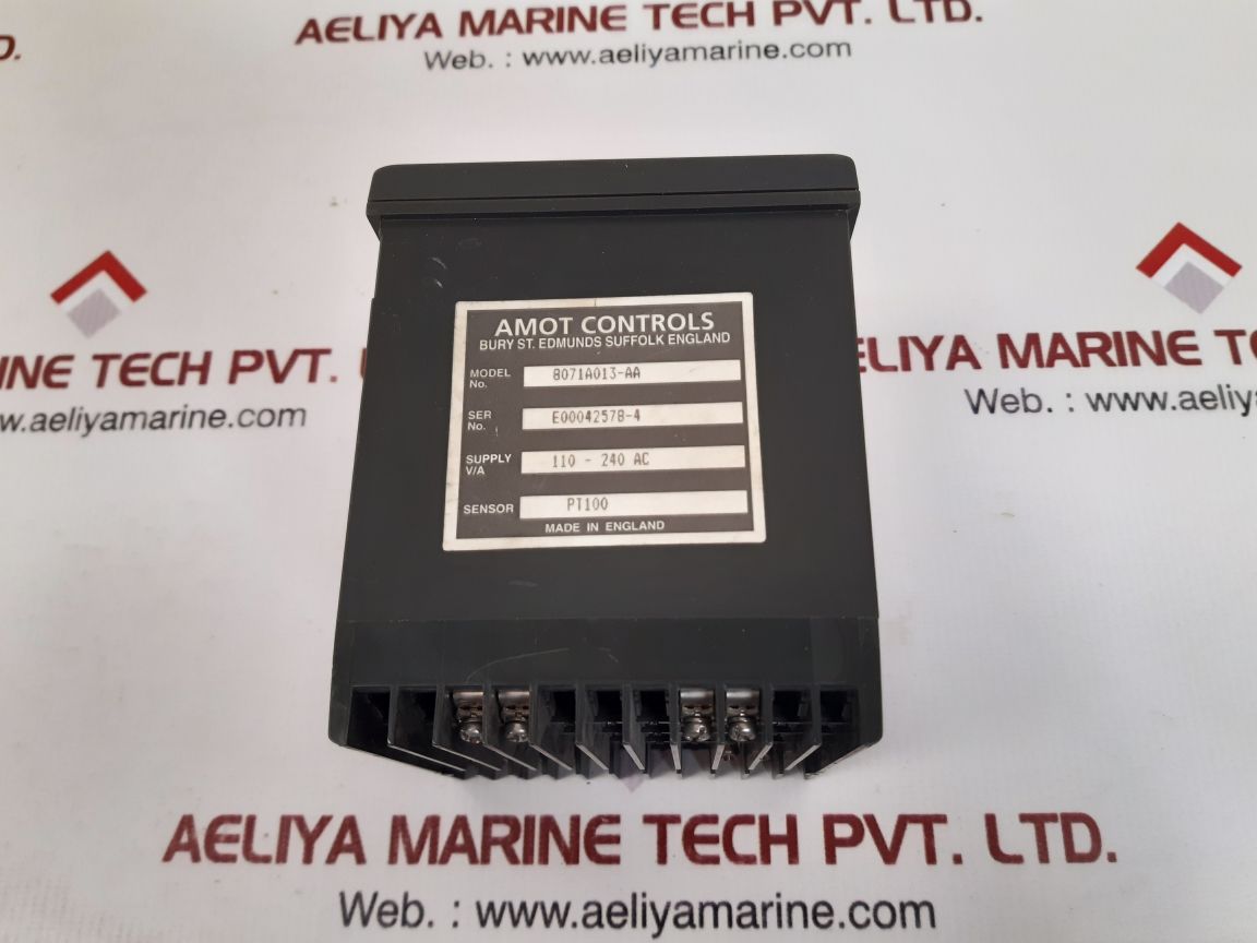 Amot Controls 8071A Controller 8071A013-aa 110-240 Ac Sensor. Pt100