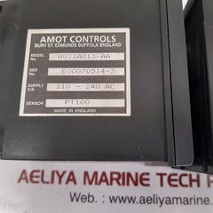 Amot Controls 8071A Controller 8071A013-aa 110-240 Ac Sensor. Pt100