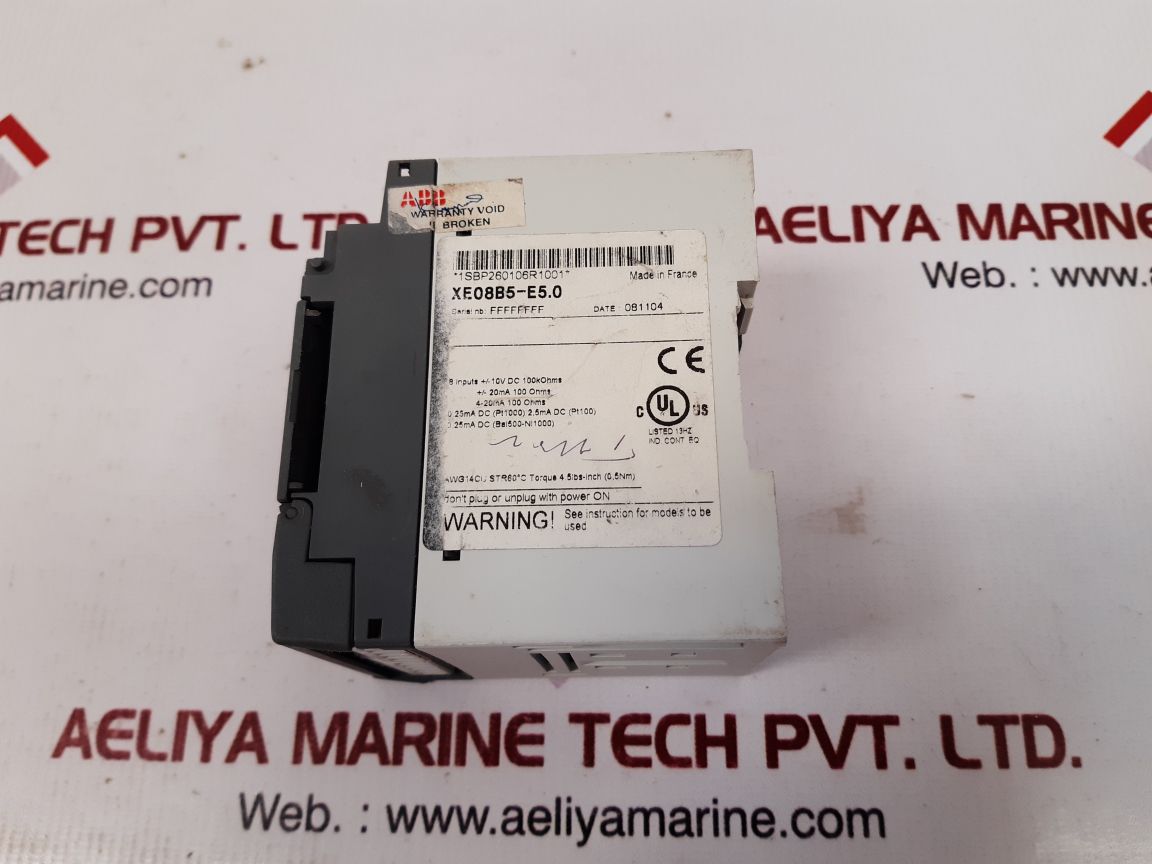 ABB XE08B5 Extension 8 Analog Input Module XE08B5-E5.0
