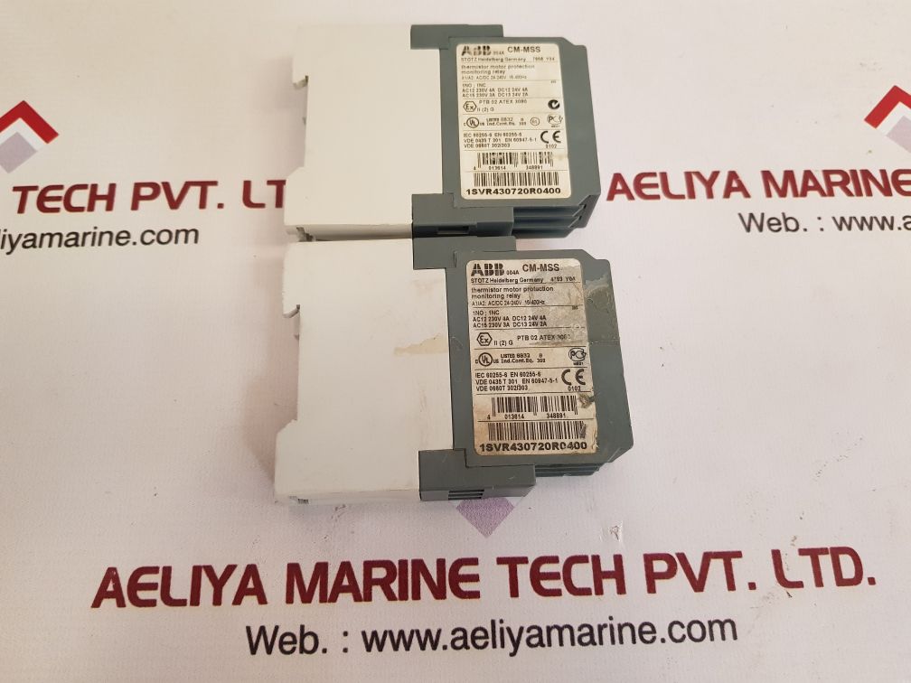 Abb Cm-mss Thermistor Motor Protection Monitoring Relay 1Svr430720R0400 240 V