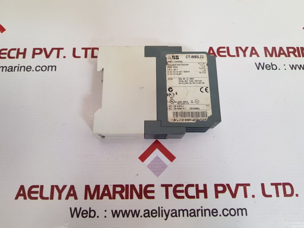 Abb Ct-wbs.22 Impulse And Flasher Time Relay 1Svr630040R3300 230V