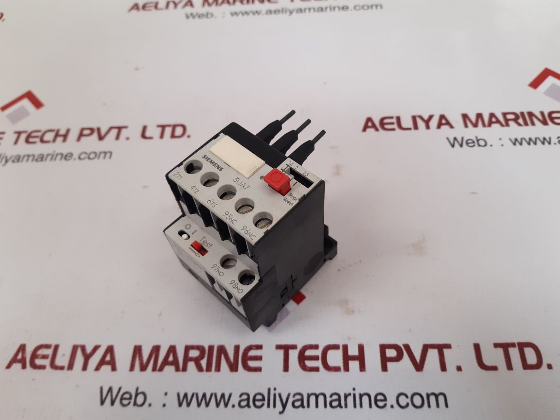 Siemens 3Ua7021-1C Overload Relay 600V Ac