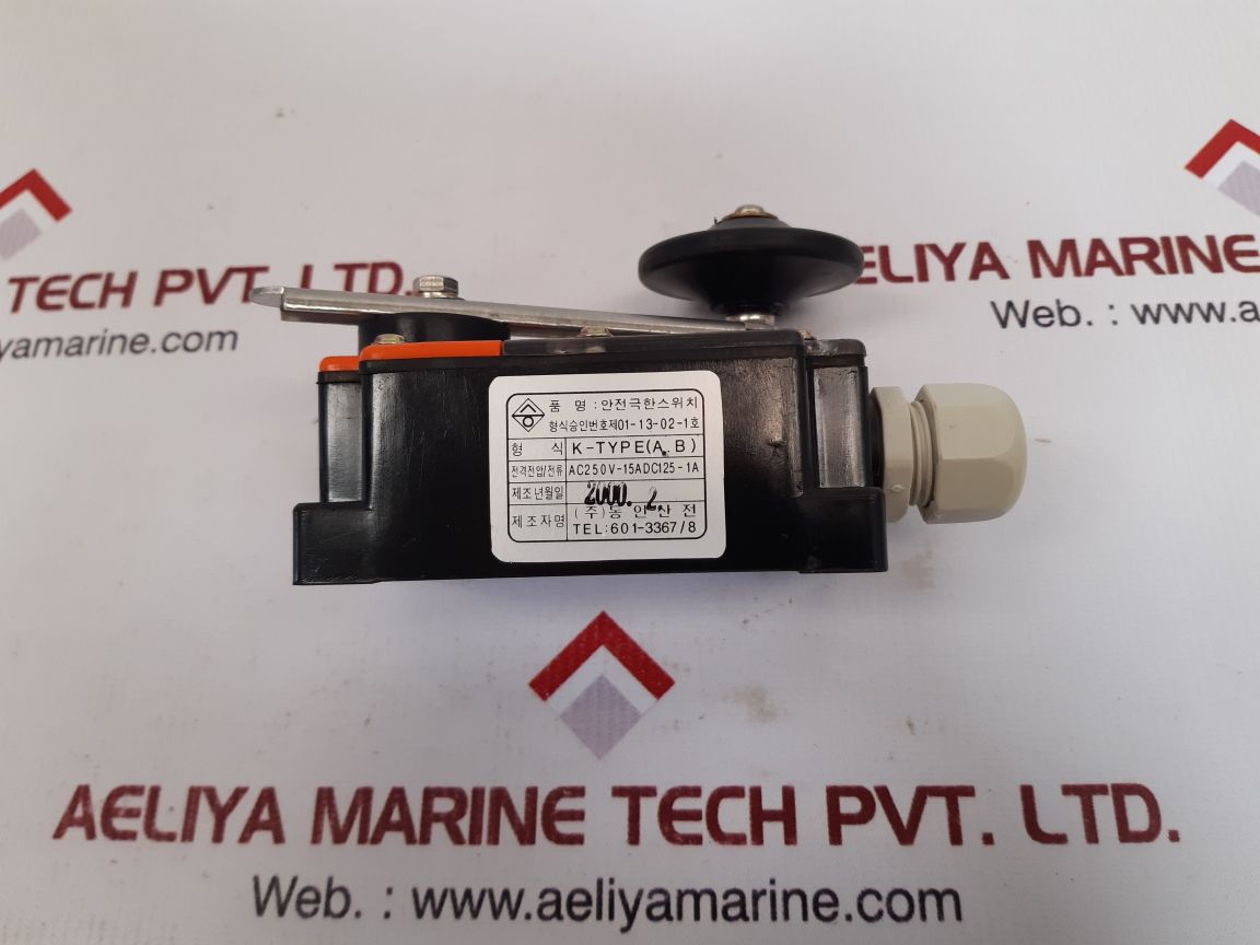 K-TYPE(A.B) AC250V-15A Limit Switch DC125-1A 01-13-02-1