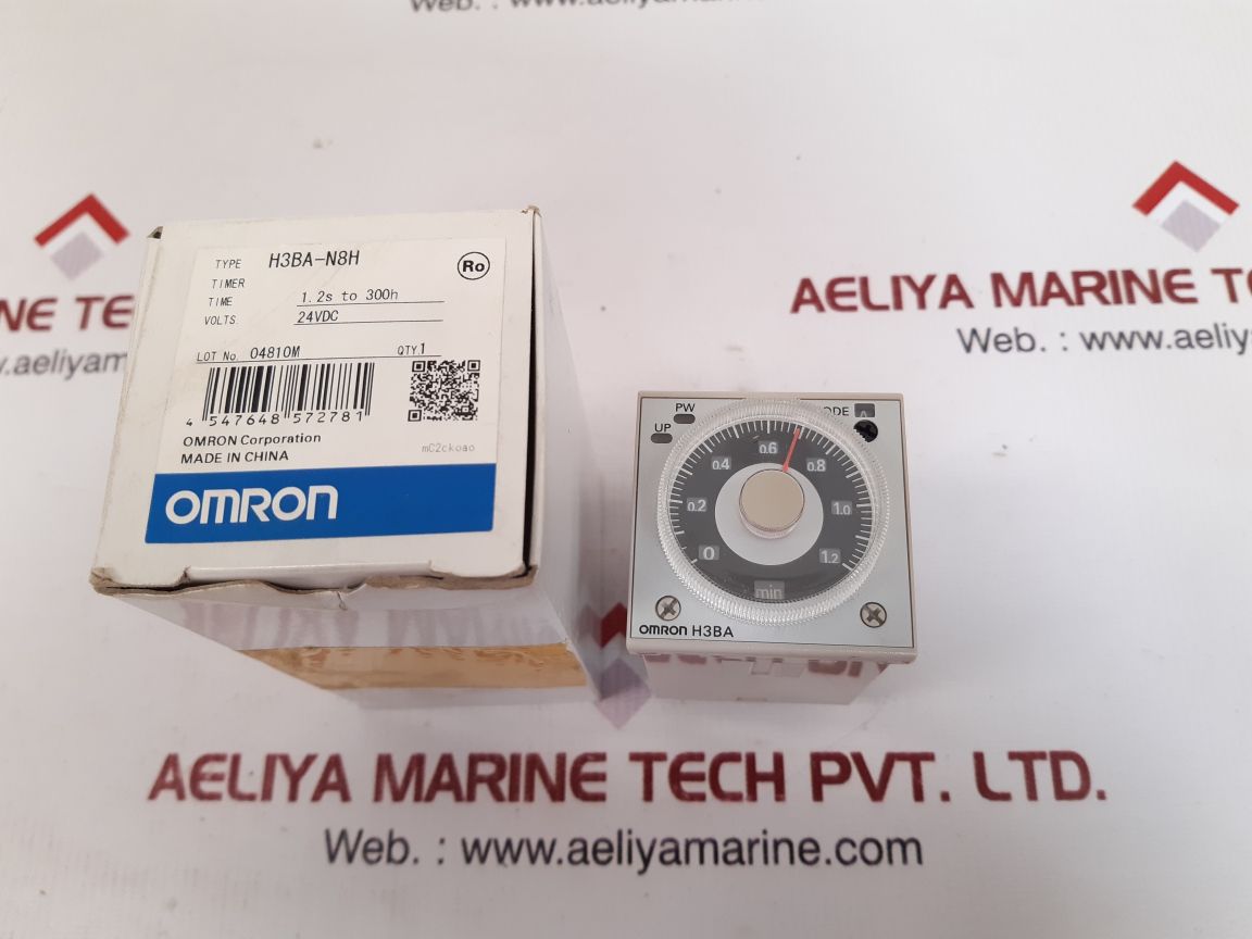 Omron H3Ba-n8H 0 To 30 Sec Timer With Base 110Vac 50/60Hz