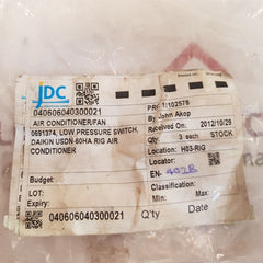 Daikin Lcb-la29 Small Low Pressure Control Sensor 0691374