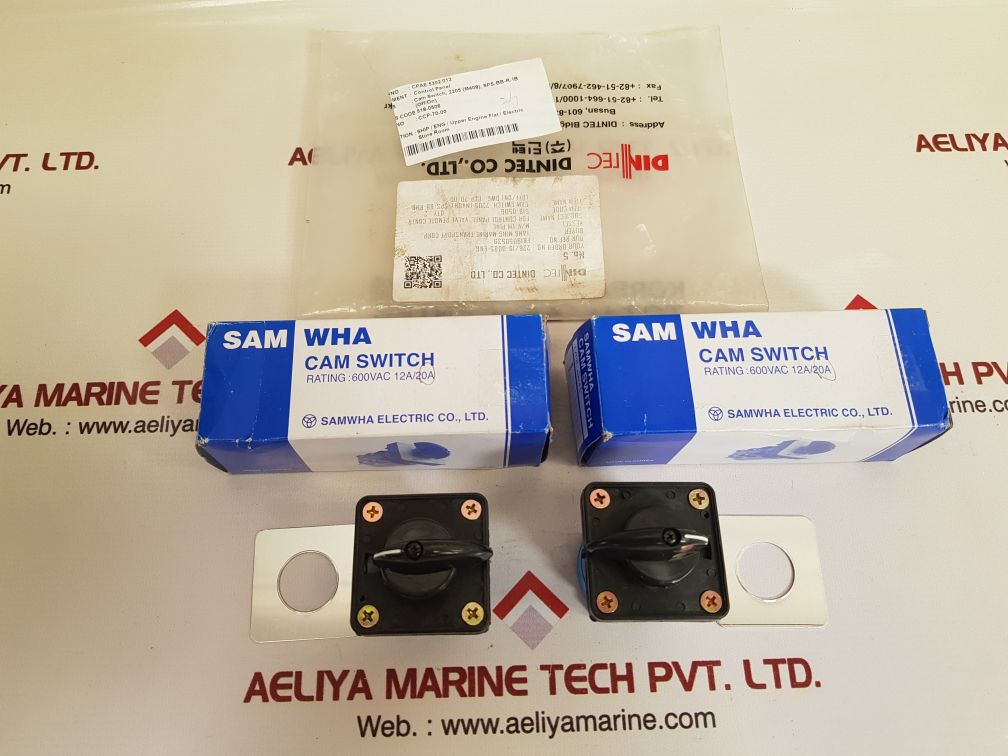 SAMWHA Electric 2205 CAM Selector Switch CPAE.5302.012, 600 VAC 12A/20A