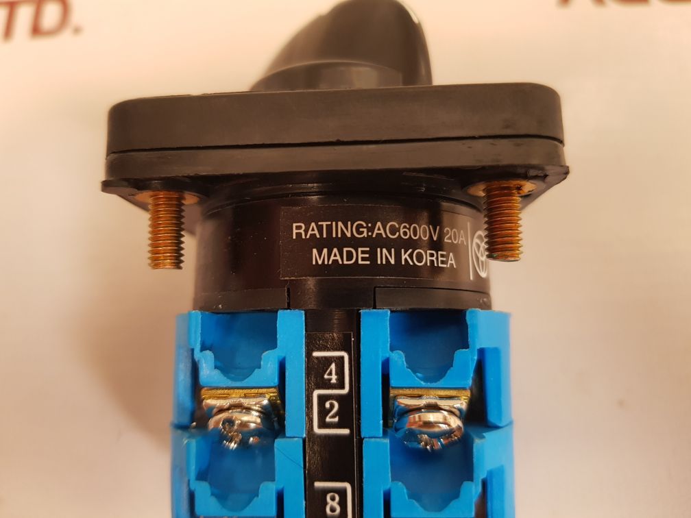 SAMWHA Electric 2205 CAM Selector Switch CPAE.5302.012, 600 VAC 12A/20A
