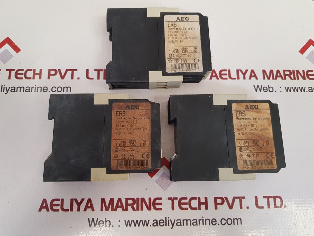 Aeg Ers 910-346-632-00 Contact Time Delay Relay 110-240V 50/60Hz