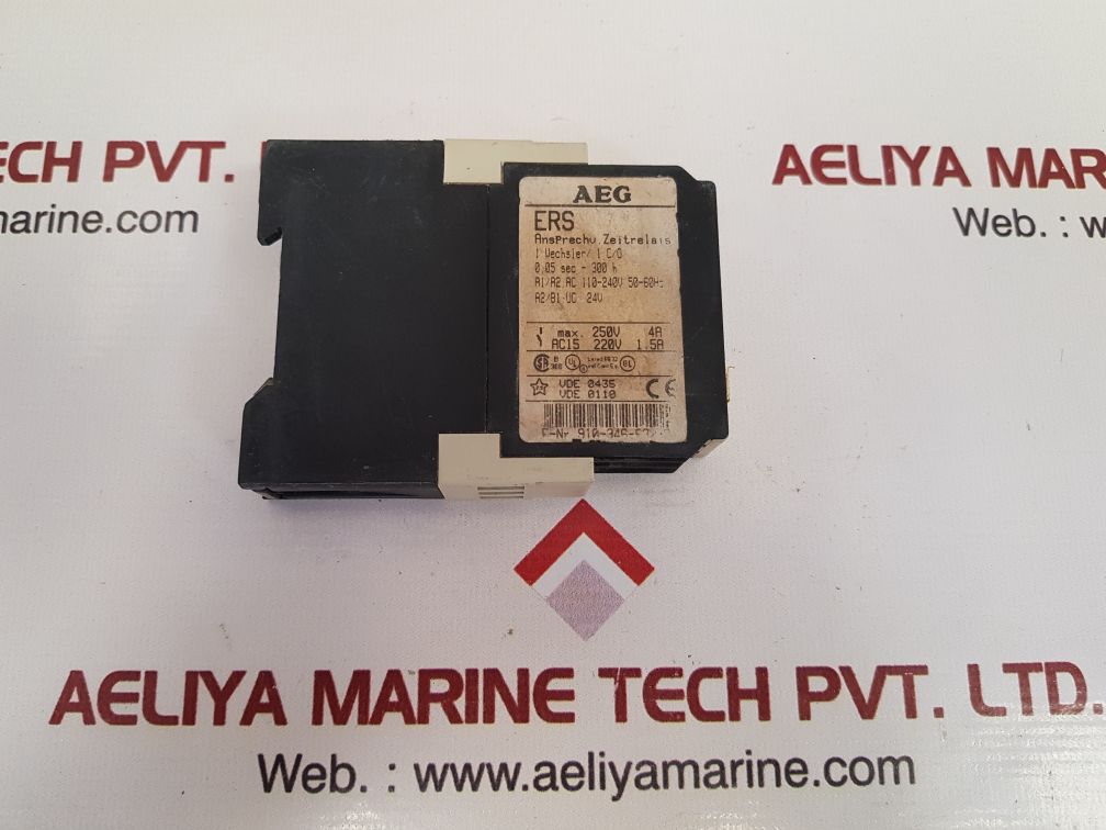 Aeg Ers 910-346-632-00 Contact Time Delay Relay 110-240V 50/60Hz