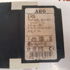 Aeg Ers 910-346-632-00 Contact Time Delay Relay 110-240V 50/60Hz