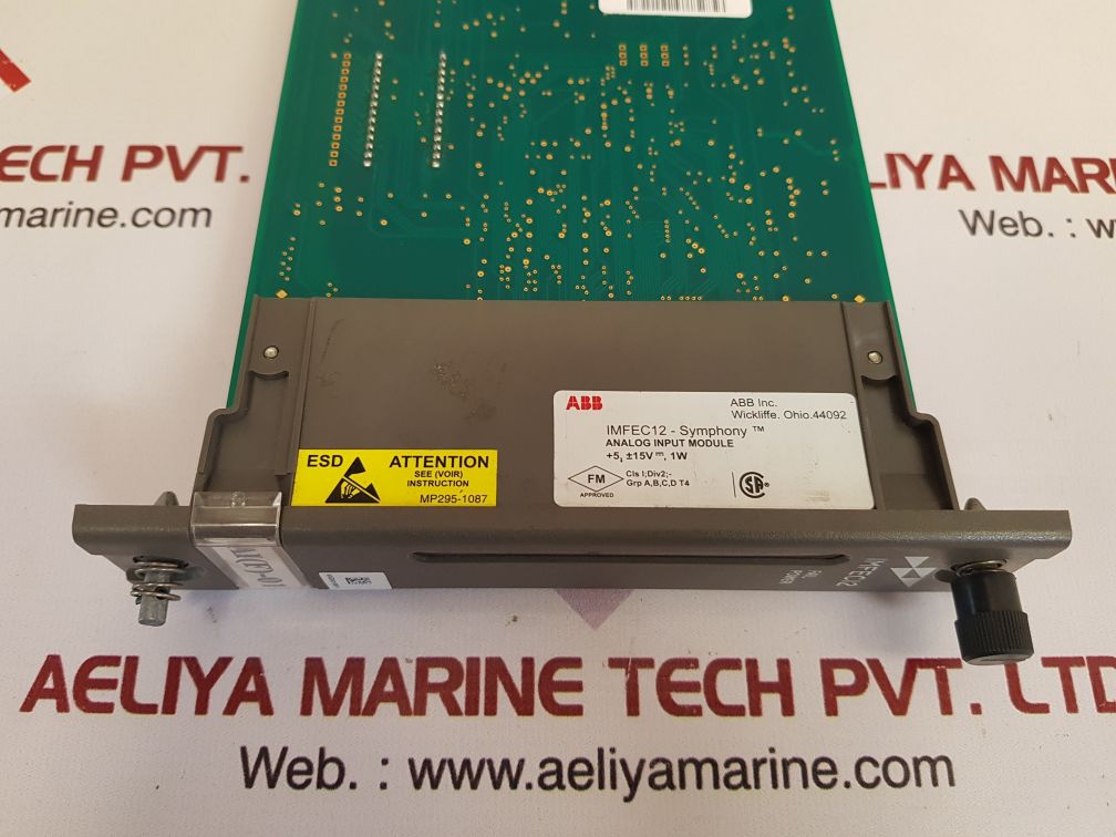 Abb imfec12 symphony analog input module gs4.0382.002.03 - Aeliya Marine Tech