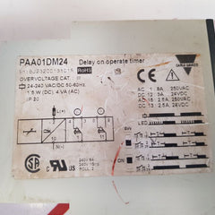 Carlo Gavazzi Paa01Dm24 Delay On Operate Timer Ip 20