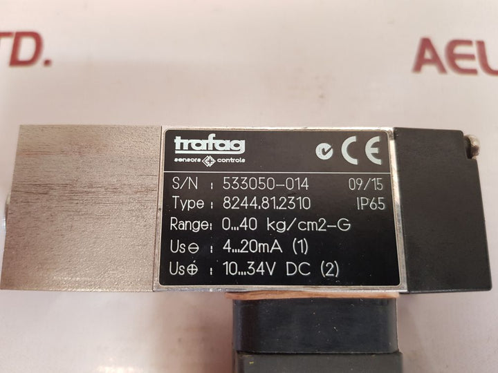 Trafag 8244.81.2310 Compact Block Type Pressure Transmitter Ip65 0-40 Kg/Cm2-g