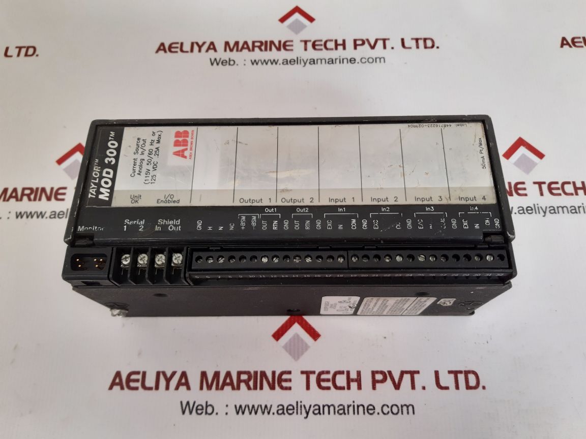 Abb Taylor 6231Bp10920D-k Mod 300 Analog Terminal I/O Block 6231Bp10930C-k