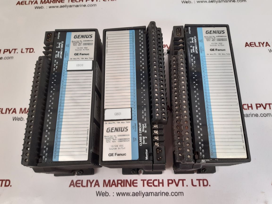 Ge Fanuc Genius Ic660Bbd024 Genius I/O Module Ic660Ebd024U 12-24 Vdc